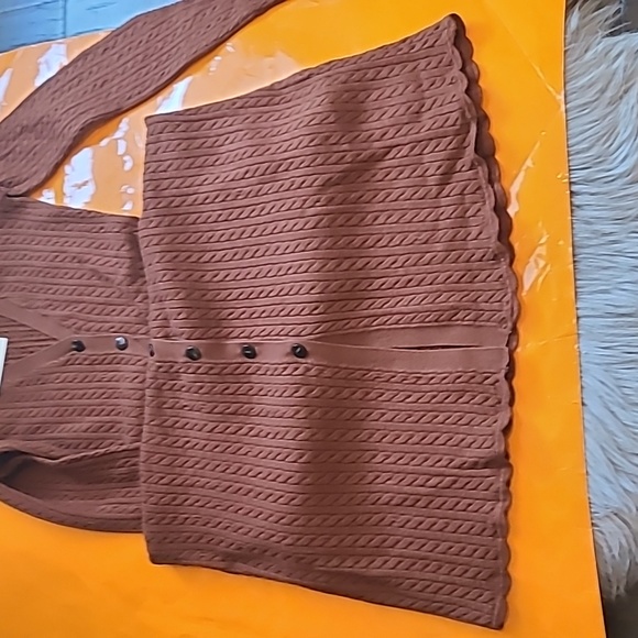 Nwt! Sezane Charlie Midi dress hazelnut - Picture 10 of 13